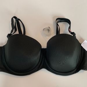 NWT 42C Cacique Black Multi-Way Strapless Bra
